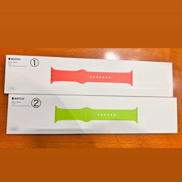 Apple Watch sport band42mm (ピンク)