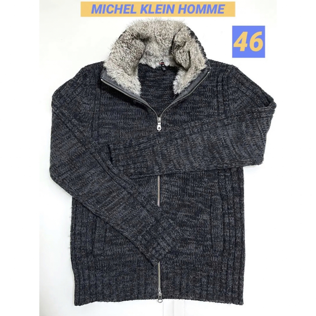 MK MICHEL KLEIN homme(エムケーミッシェルクランオム)のMICHEL KLEIN HOMME ミッシェル クラン オム／size 46 メンズのトップス(カーディガン)の商品写真