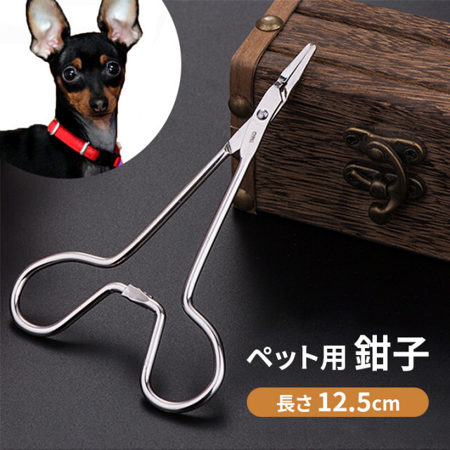 ペット用 鉗子 毛抜き 耳掃除 ピンセット ハサミ シザー 犬 ネコ