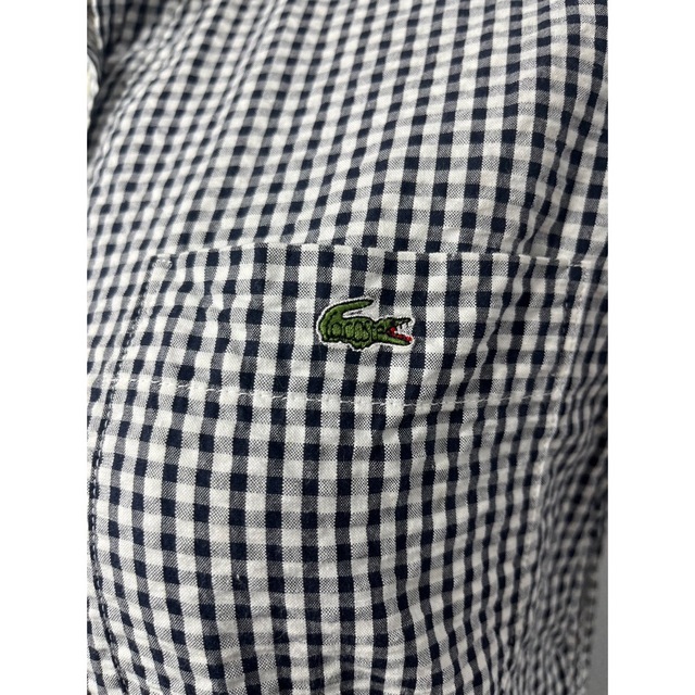 【希少】LACOSTE 文字ワニ シャツワンピース 刺繍ロゴ 値下げ交渉OK 6