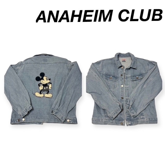 ANAHEIM CLUB アナハイムクラブ デニムジャケット ミッキー