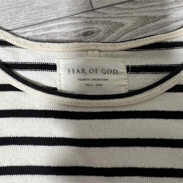 fearofgod 4th collection ボックスボーダーTシャツ S 3