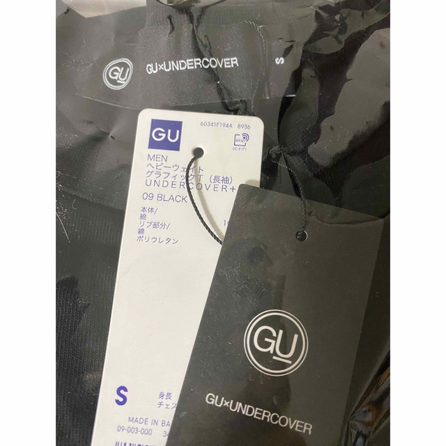 GU(ジーユー)のGU アンダーカバー ヘビーウェイト グラフィックT ロンT ブラック 黒 S メンズのトップス(Tシャツ/カットソー(七分/長袖))の商品写真