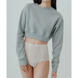 アダムエロぺ(Adam et Rope')のちま断捨離中様yo BIOTOP yo Short sweatshirt グレー(トレーナー/スウェット)