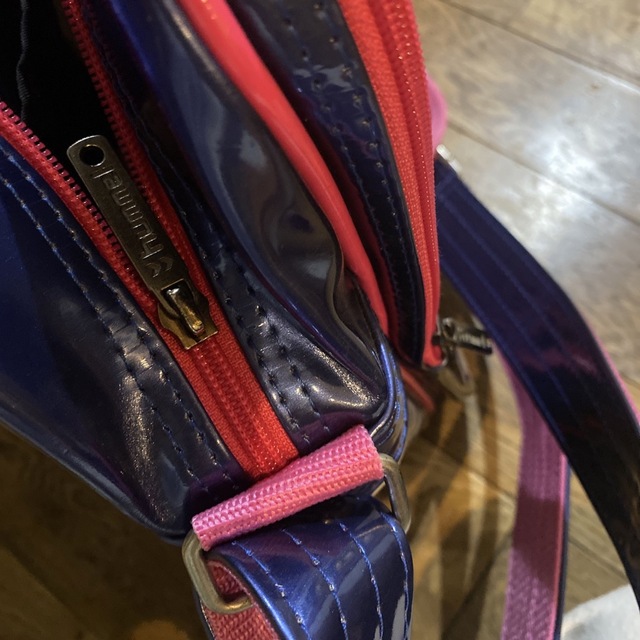 ヒュンメルhummelエナメルバッグ美品サッカースポーツ部活旅行