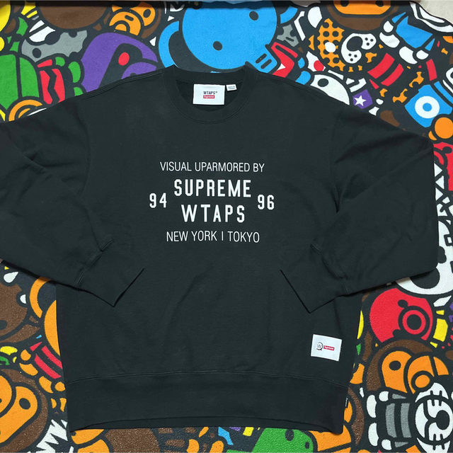 21aw Supreme WTAPS Crewneck スウェット　M パーカートップス