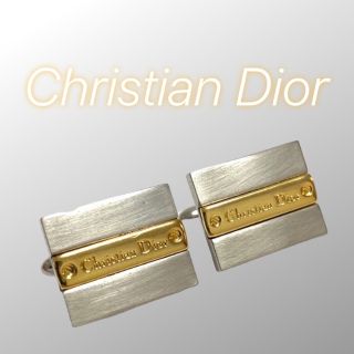 クリスチャンディオール(Christian Dior)のクリスチャン ディオール★カフス★スクエア★シルバー/ゴールド(カフリンクス)