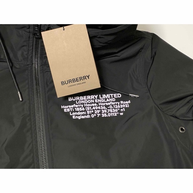 《 BURBERRY 》ロケーションプリント フーデッドジャケット XS