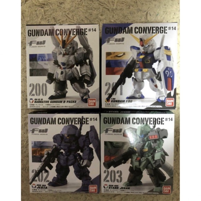 ガンダムコンバージ #14 200 201 202 203 全4種類セット 新品