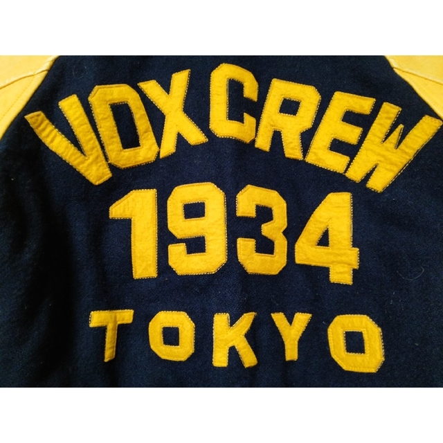 VOX ヴォックス VOXCREW 袖レザー スタジャン