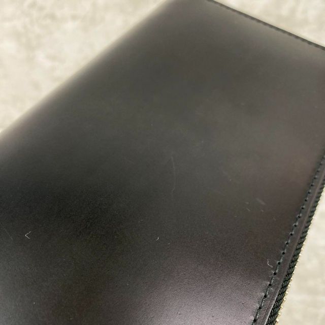 極美品 フラソリティ 長財布 オイルコードバン ラウンドファスナー