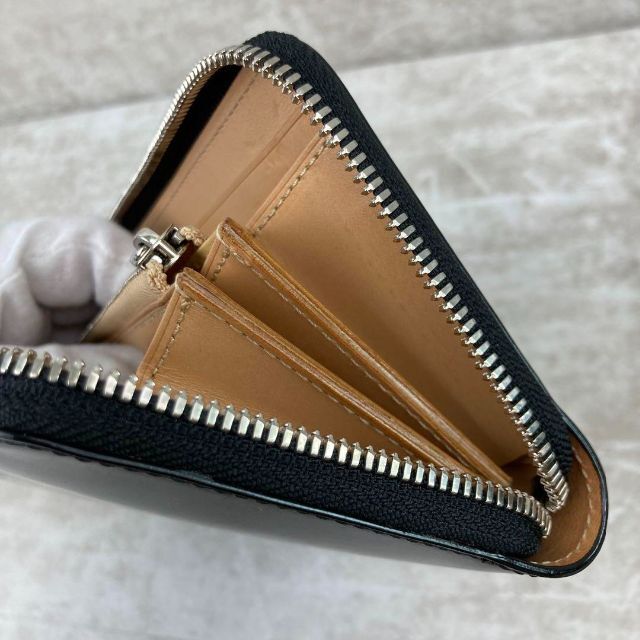 極美品 フラソリティ 長財布 オイルコードバン ラウンドファスナー