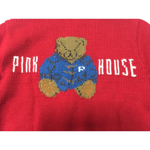 PINK HOUSE(ピンクハウス)のピンクハウス　くまちゃんニット レディースのトップス(カーディガン)の商品写真