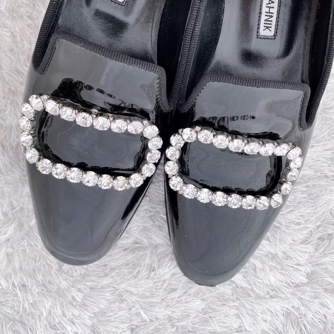 MANOLO BLAHNIK(マノロブラニク)のMANOLO BLAHNIK マノロブラニク　ローファー　パンプス　希少美品 レディースの靴/シューズ(ローファー/革靴)の商品写真