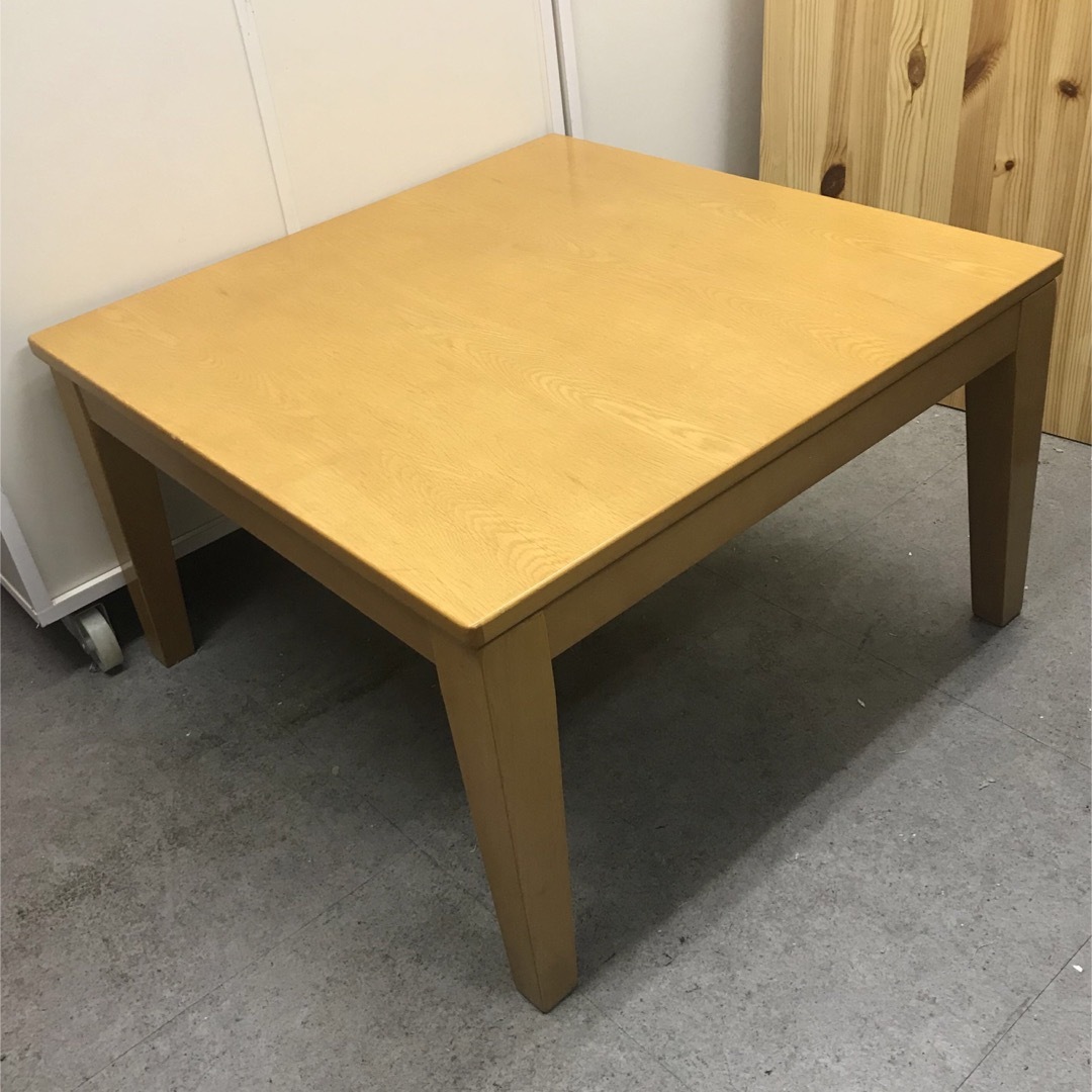 MUJI (無印良品) - 無印良品 ちゃぶ台 テーブル 正方形 65/65cm コタツ