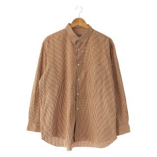 COMME des GARCONS HOMME / コムデギャルソンオム | AD1999 | 90s 銀タグ コットン ギンガムチェック オーバーサイズ シャツ | ブラウン | メンズ(Tシャツ/カットソー(七分/長袖))