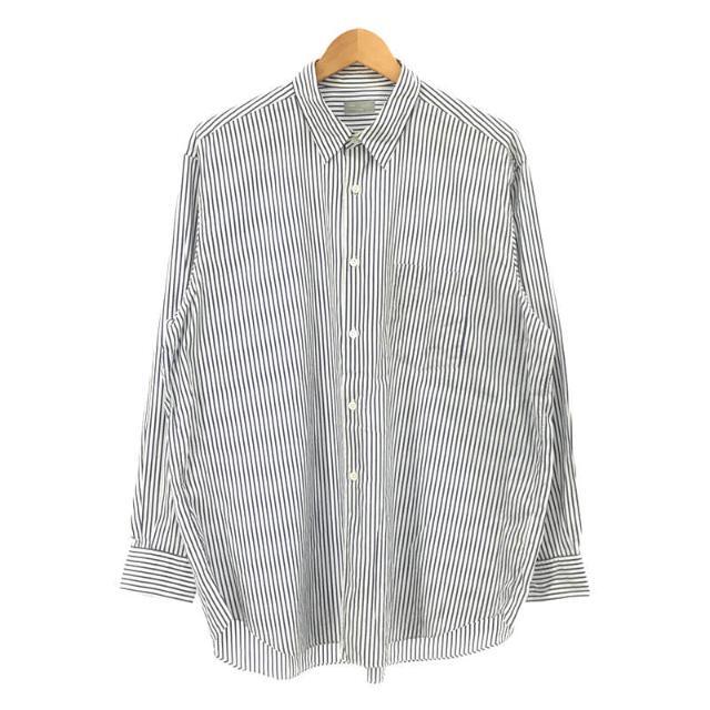 COMME des GARCONS HOMME / コムデギャルソンオム | 90s 銀タグ ストライプ オーバーサイズ シャツ | ホワイト / ブルー | メンズ メンズのトップス(Tシャツ/カットソー(七分/長袖))の商品写真