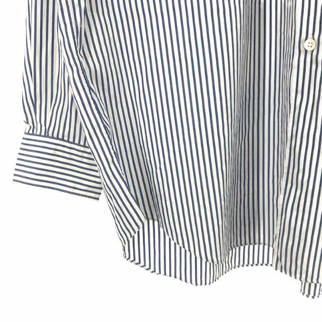 COMME des GARCONS HOMME / コムデギャルソンオム | 90s 銀タグ ストライプ オーバーサイズ シャツ | ホワイト / ブルー | メンズ メンズのトップス(Tシャツ/カットソー(七分/長袖))の商品写真