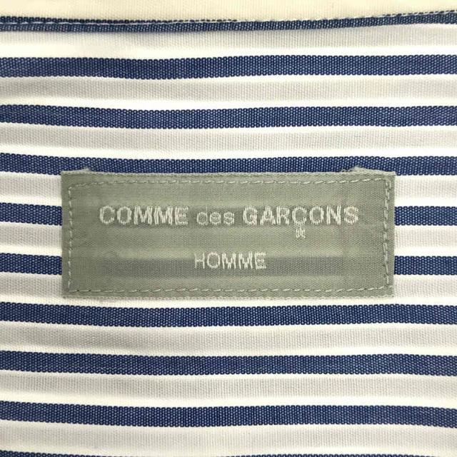 COMME des GARCONS HOMME / コムデギャルソンオム | 90s 銀タグ ストライプ オーバーサイズ シャツ | ホワイト / ブルー | メンズ メンズのトップス(Tシャツ/カットソー(七分/長袖))の商品写真