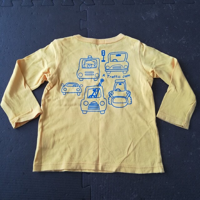専用 ミキハウス 長袖Tシャツ 90 カットソー 働く車 黄色 イエロー www ...
