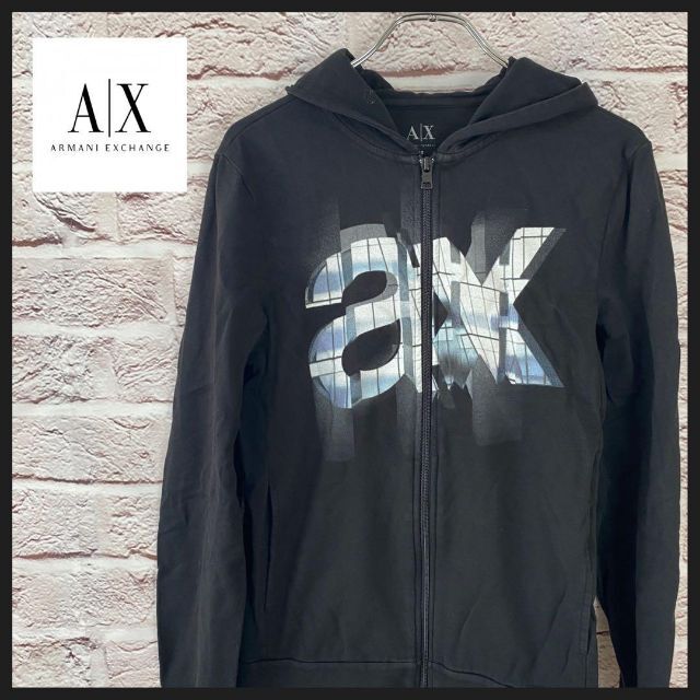 ARMANI EXCHANGE(アルマーニエクスチェンジ)のA|X パーカー　ジップパーカー　メンズ　レディース　[ XS ] メンズのトップス(パーカー)の商品写真