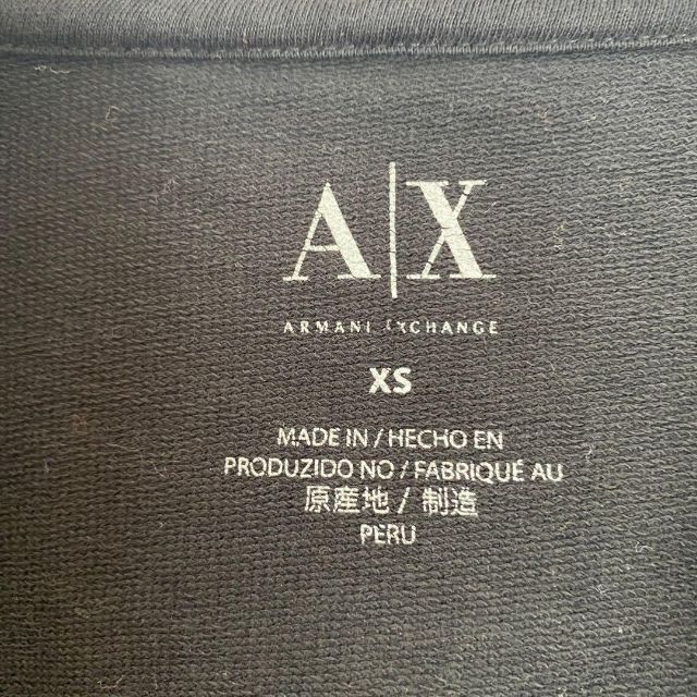 ARMANI EXCHANGE(アルマーニエクスチェンジ)のA|X パーカー　ジップパーカー　メンズ　レディース　[ XS ] メンズのトップス(パーカー)の商品写真