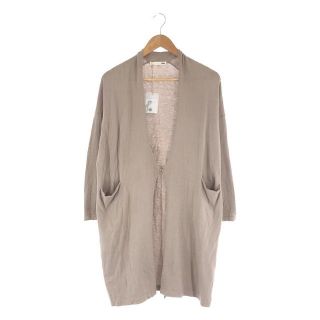 エヴァムエヴァ(evam eva)のevam eva / エヴァムエヴァ | cotton robe コットン ローブ ハイゲージ ニット ロング カーディガン | M | GRAYGE | レディース(カーディガン)