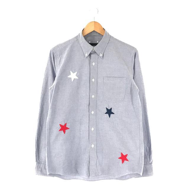 SOPHNET. / ソフネット | STAR EMBROIDERY B.D SHIRT コットン スター 刺繍 ボタンダウン シャツ | M |  ブルー | メンズ | フリマアプリ ラクマ