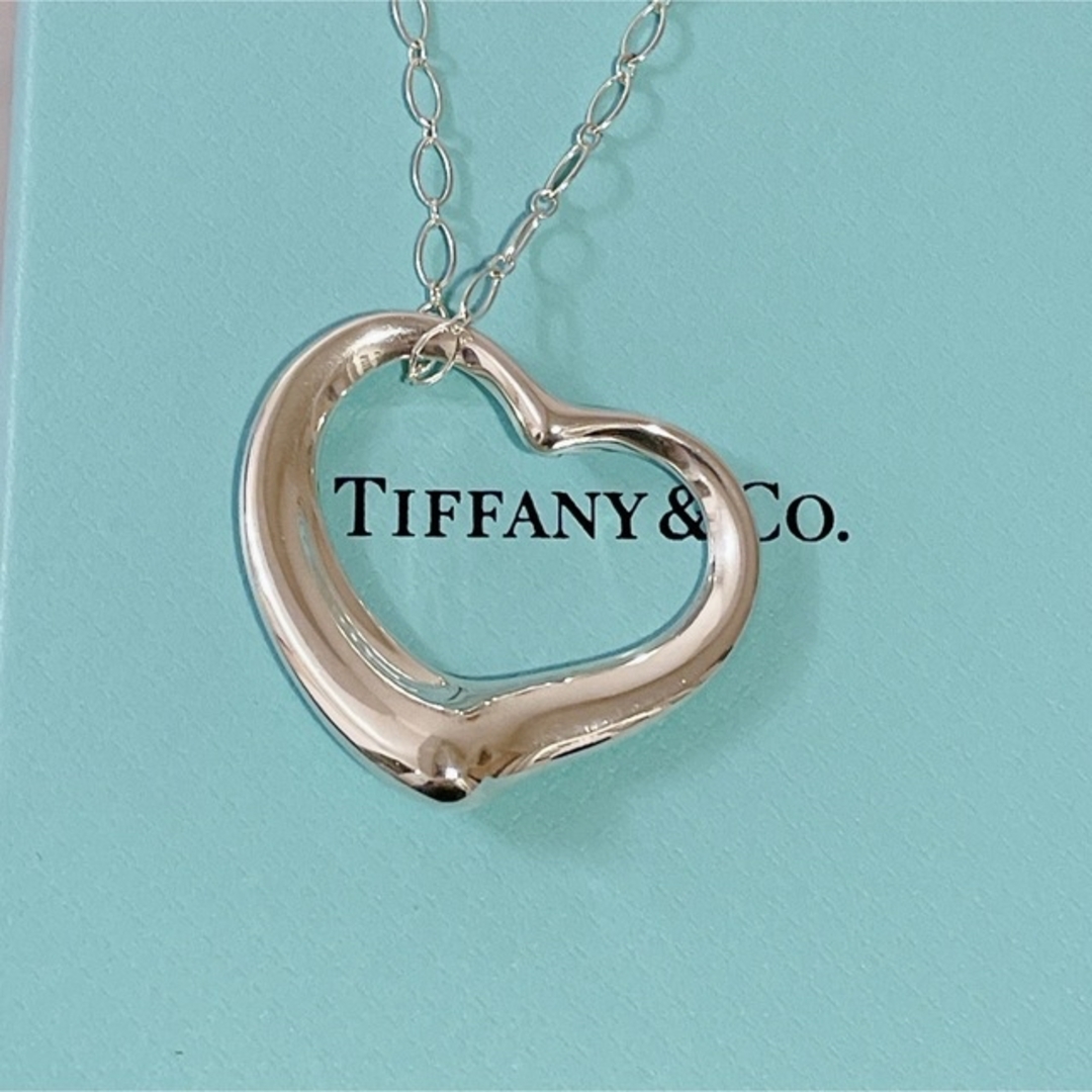 TIFFANY ティファニー オープンハートネックレス ラージサイズ