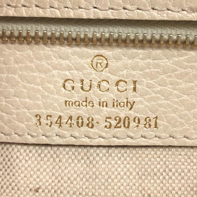 楽ギフ_のし宛書】 Gucci - グッチ トートバッグ 354408 アイボリー