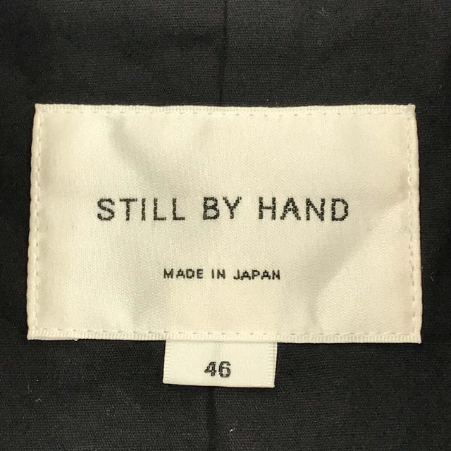 STILL BY HAND / スティルバイハンド | スタンドカラー シャツジャケット | 46 | ブラック | メンズ