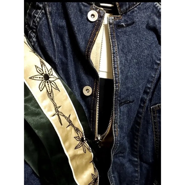 標準小売価格 SACAI × Dr.woo タトゥー刺繍 デニムスカジャン