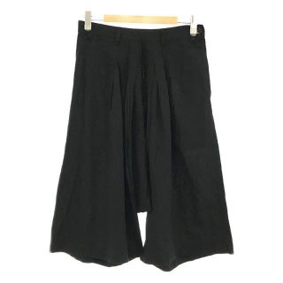 Y's / ワイズヨウジヤマモト | コットン リネン タック サルエル パンツ | 2 | ブラック | レディース(その他)