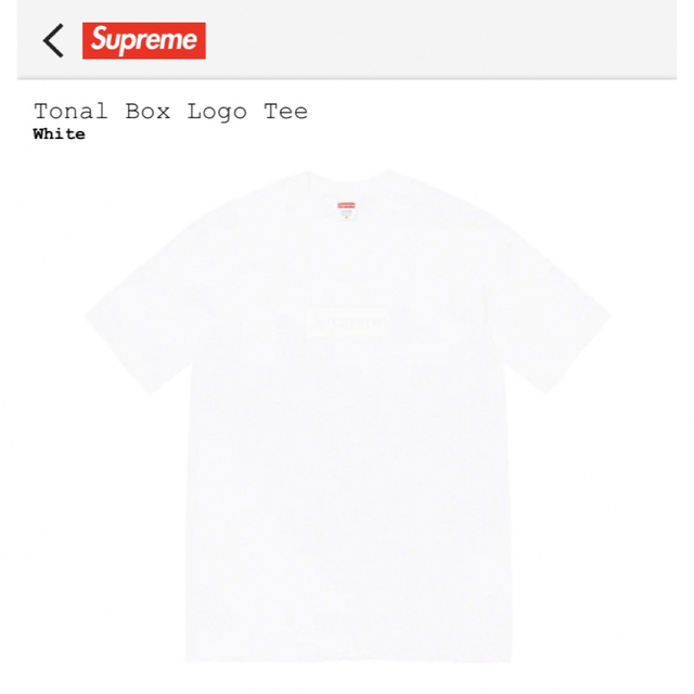 トップスSupreme Tonal Box Logo Tee ボックスロゴ トーナル