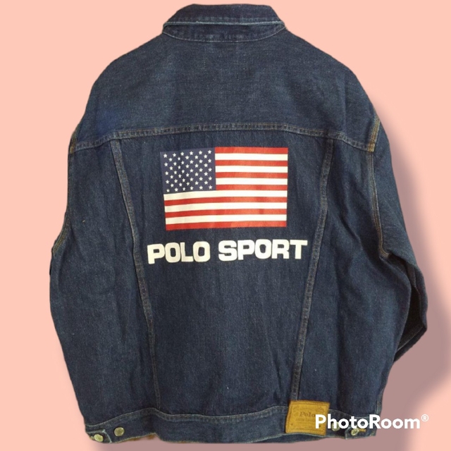 限定品！ 90's ポロスポーツ デニムジャケット POLO SPORT 星条旗 | フリマアプリ ラクマ