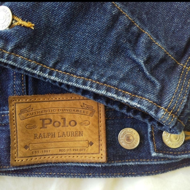 POLO RALPH LAUREN(ポロラルフローレン)の限定品！ 90's ポロスポーツ デニムジャケット POLO SPORT 星条旗 メンズのジャケット/アウター(Gジャン/デニムジャケット)の商品写真