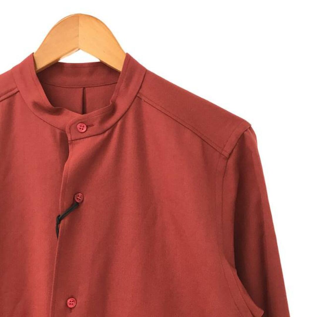 【新品】  POSTELEGANT / ポステレガント | 2022AW | Wool Shirt Dress ウールシャツドレス ワンピース | Greyish Red | レディース