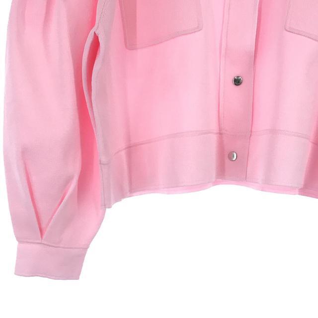 【新品】 RosyMonster / ロージーモンスター | volume sleeve knit jacket ボリューム スリーブ ニット ジャケット | F | ピンク | レディース