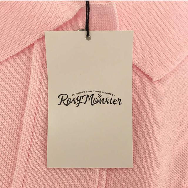 【新品】 RosyMonster / ロージーモンスター | volume sleeve knit jacket ボリューム スリーブ ニット  ジャケット | F | ピンク | レディース