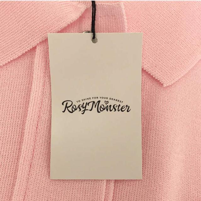 【新品】 RosyMonster / ロージーモンスター | volume sleeve knit jacket ボリューム スリーブ ニット ジャケット | F | ピンク | レディース