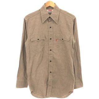 リーバイス(Levi's)のLEVI'S / リーバイス | 1970s～ VINTAGE ヴィンテージ オレンジタブ シャンブレー シャツ | M | ベージュ | メンズ(Tシャツ/カットソー(七分/長袖))