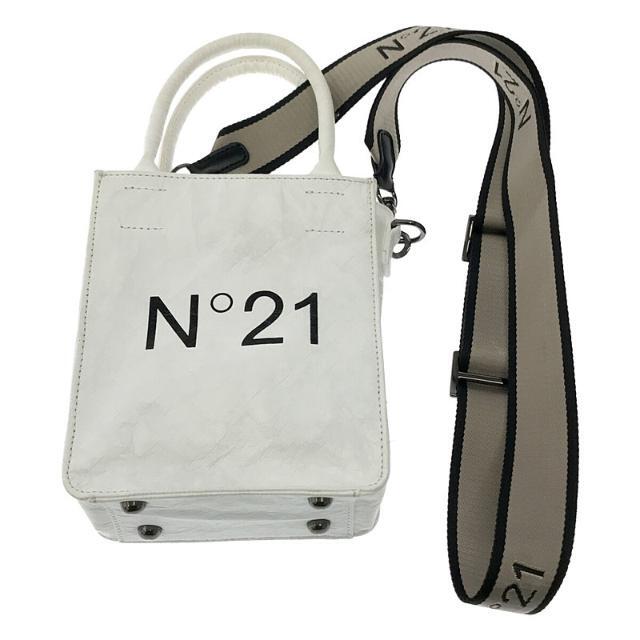 N°21(ヌメロヴェントゥーノ)のN°21 / ヌメロヴェントゥーノ | 2Way タイベック ショルダー ハンド バッグ ストラップ付 | ホワイト | レディース レディースのバッグ(ハンドバッグ)の商品写真