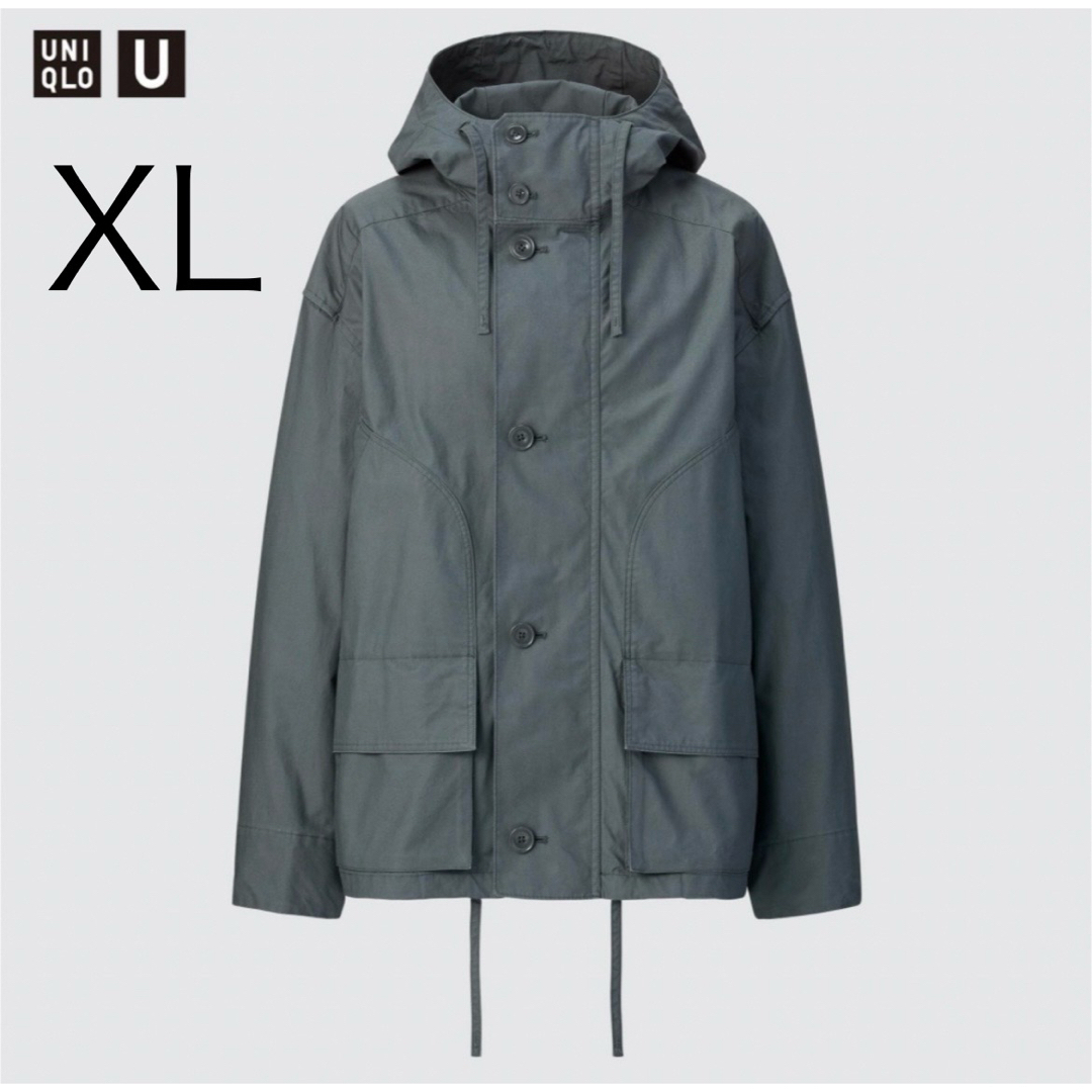 【送料無料】新品タグ付 ユニクロu 23aw リラックスパーカー XLサイズ