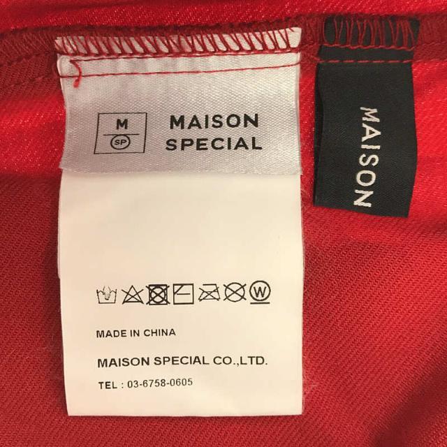 【美品】  Maison Special / メゾンスペシャル | T/Wワイドストレートイージーパンツ | 38 | レッド | レディース 6