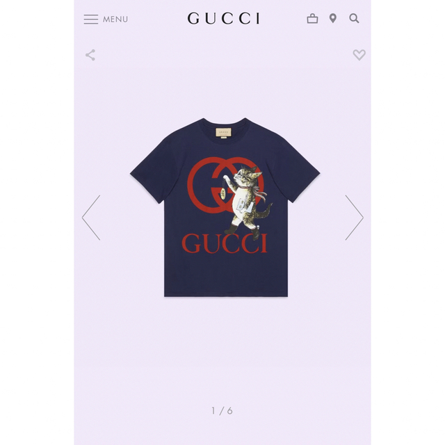 Gucci(グッチ)のGUCCI  日本限定 ヒグチユウコ キャット プリント Tシャツ レディースのトップス(Tシャツ(半袖/袖なし))の商品写真