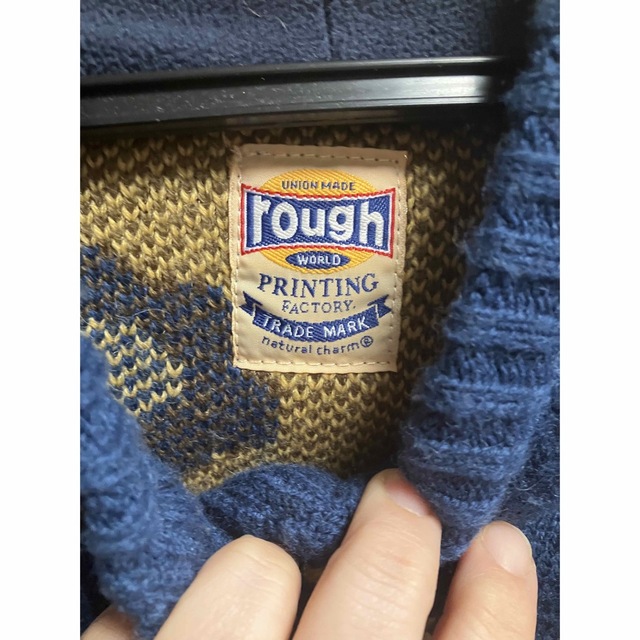 rough(ラフ)のラフ　ニットジャケット レディースのトップス(ニット/セーター)の商品写真