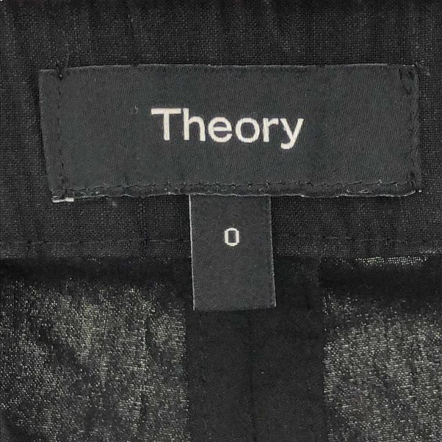 Theory（00）クロップドパンツ　ストレッチ　オールシーズン　レーヨン　黒色