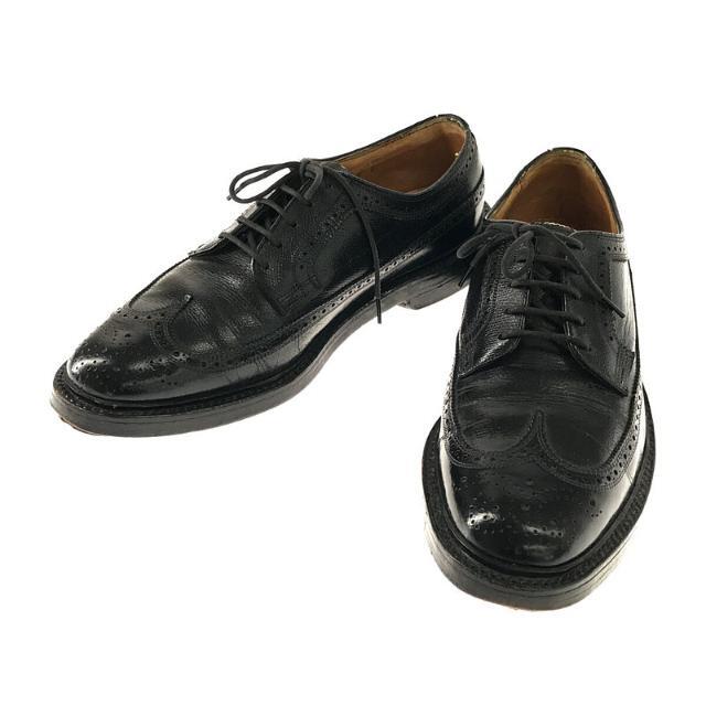 VINTAGE / ヴィンテージ | 1980s | 80s THE FLORSHEIM SHOE / フローシャイムシュー Kenmoor ケンムール レザー V-Cleat ロング ウイングチップ インペリアル シューズ | 8 | ブラック | メンズ