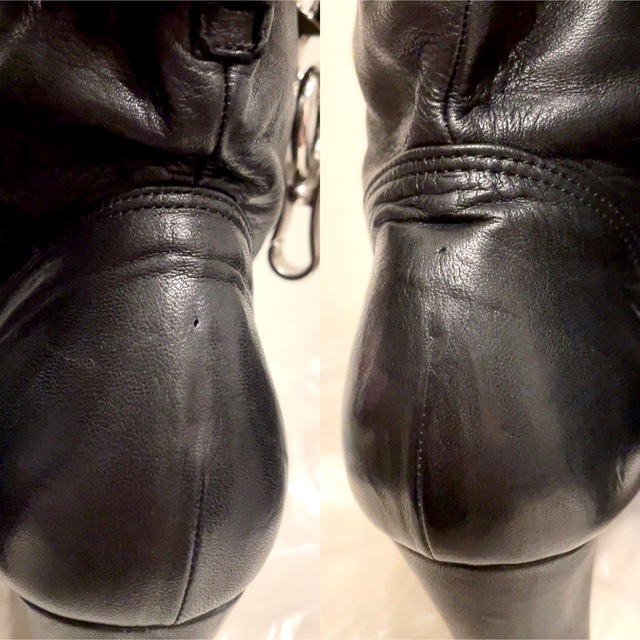 LIMI feu(リミフゥ)の【LIMI feu】チェーン付き本革ショートブーツ【Made in Japan】 レディースの靴/シューズ(ブーツ)の商品写真