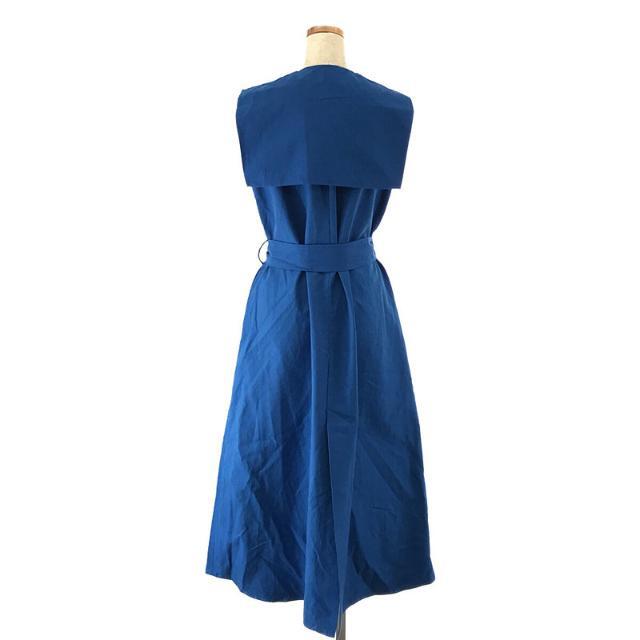 ebure / エブール | × Ron herman ロンハーマン別注 Botanical Cotton Linen Dress ボタニカル コットン リネン ドレス セーラーカラー ワンピース | 36 | ブルー | レディース